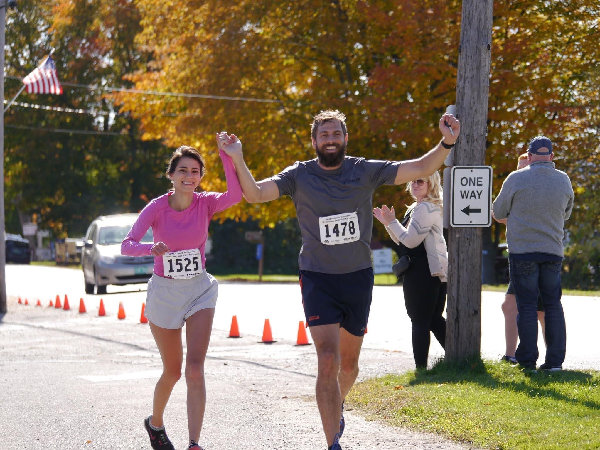 Finishing the Green Mountain Marathon in South Hero VT